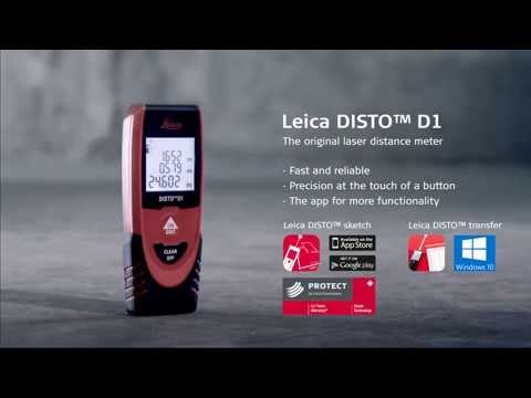Leica Geosystems D1 40m Bluetooth Laser Distance Meter