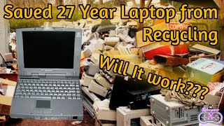 27 Year Old Laptop Saved From Recycling | Will It Work???
