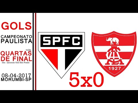 GOLS - São Paulo 5 x 0 Linense - Paulistão 2017