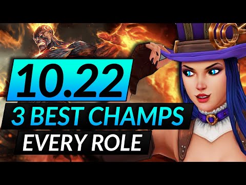 3 BEST CHAMPIONS to MAIN in EVERY ROLE - 10.22 NEW Picks to ABUSE - LoL Meta Tips Guide