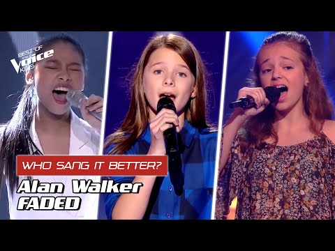 Who sang Alan Walker's "Faded" better? ???? | The Voice Kids