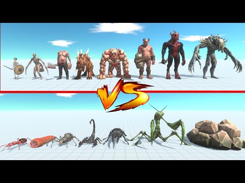 Giant Invertebrates vs Infernals - Animal Revolt Battle Simulator