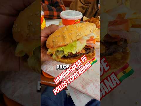 Hamburguesa de Pollos Copacabana, probamos por primera vezen La Paz  #comida #lugaresparavisitar