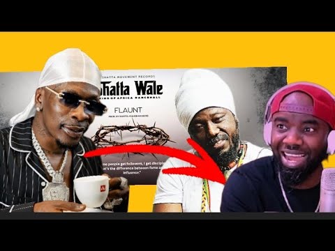 Shatta Wale - Flaunt |BlakkRasta Diss| ( Audio Slide) Reaction Video!!!