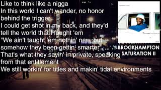 BROCKHAMPTON - GUMMY - Lyrics [HD&amp;HQ]