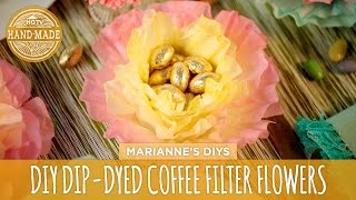 Dip-Dyed Coffee Filter Flowers - HGTV Handmade