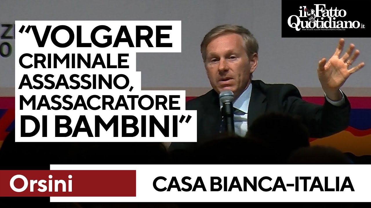 "Volgare criminale assassino, massacratore di bambini". Ecco di chi parla Alessandro Orsini