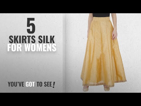 Top 10 skirts silk for womens : damen mode women golden soli...