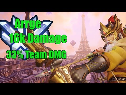Hanzo Gameplay - Arrge Best Hanzo 16k Damage - Top 500 Overwatch
