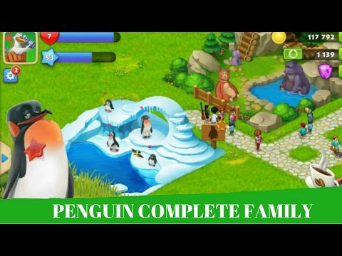 TOWNSHIP GAME  PENGUIN FAMILY COMPLETE