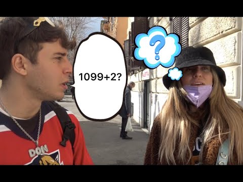 DOMANDE SEMPLICI ALLA GENTE *non sanno rispondere