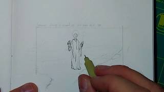 Time lapse of TMGInktober day 9