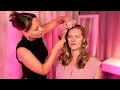 ASMR Make Up For A Birthday Lunch ️ With Hair Styling And Clothes Fixing GentleWhisperingASMR