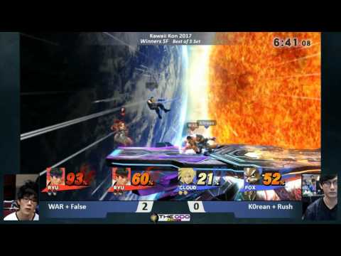 KKON17 Doubles: SSB Wii U - WSF - WAR + False vs K0rean + Rush