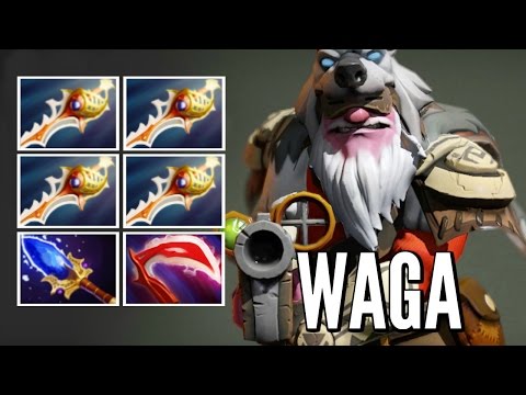 INSANE Sniper Mid by Waga 4 Divine Rapier and Scepter Epic Fun Pub Gameplay Patch 7.00 Dota 2