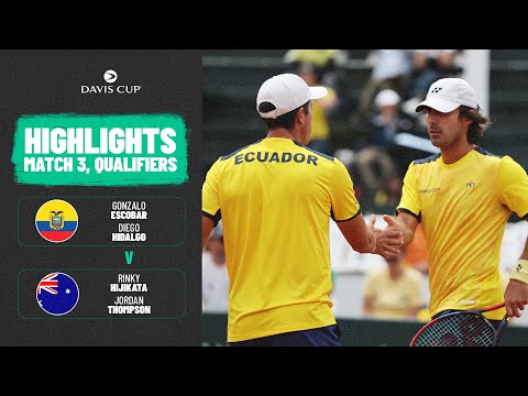 Hidalgo/ Escobar v Thompson/ Hijikata | Ecuador v Australia | 2026 Davis Cup Qualifiers Highlights