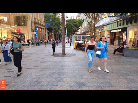 [4k] Explore Brisbane CBD sexta-feira, 8 de setembro de 2023 | Cidade de Brisbane | Brisbane | QLD | Austrália