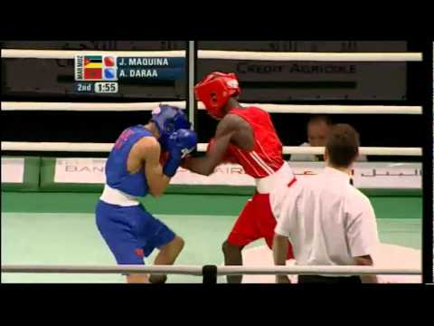 Light Fly (49kg) SF - Maquina (MOZ) vs Daraa (MAR) - 2012 African Olympic Qualifying Event