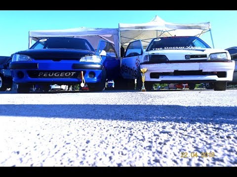 Peugeot 106 MR GKIONIS & SOTOS at DRAG BATTLE 22/4/18