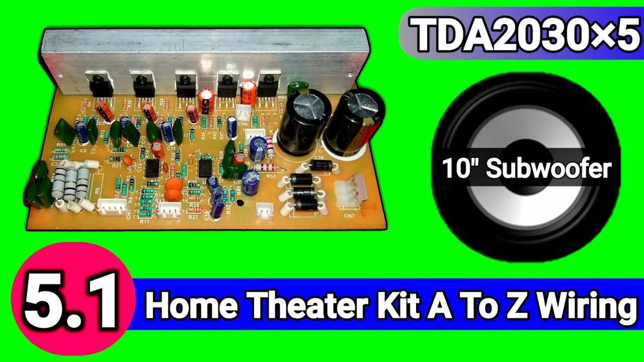 5.1 Home Theater kit A to Z Wiring || हिंदी में || You Like Electronic