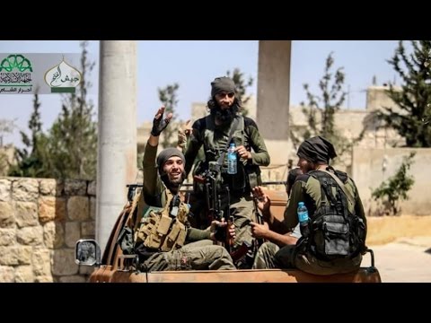 تقرير تلفزيوني يرصد مؤتمر صحفي لقادة ومستشارين في غرفة عمليات فتح حلب للحديث عن الأوضاع والتطورات الميدانية ضمن مجريات معركة كسر العظم لفك الحصار عن مدينة حلب