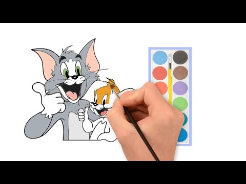 Tom & Jerry  Coloring Pages for Kids : COLOURING Tom & Jerry Step For Children, Babies & Toddlers