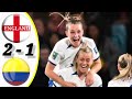 England vs Colombia || 2-1 || FIFA woman's world cup 2023 || all goals & extended highlights