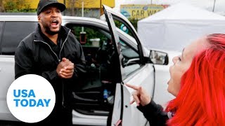 WATCH: Suspicious pop-up coronavirus test site abruptly closes after being questioned | USA TODAY