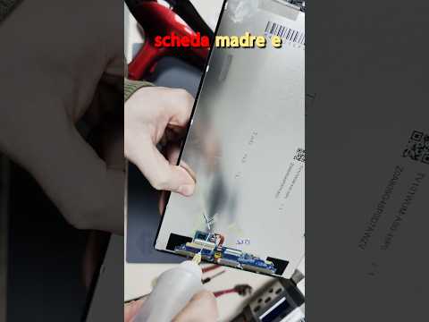 Tablet Samsung, Sostituzione display con scotch nuovo.  #riparazione #tablet #samsung