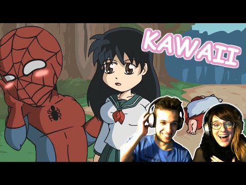 SPIDERMAN EN EL MUNDO KAWAII !!! | VIDEO REACCIÓN YUGO Y YAIMA