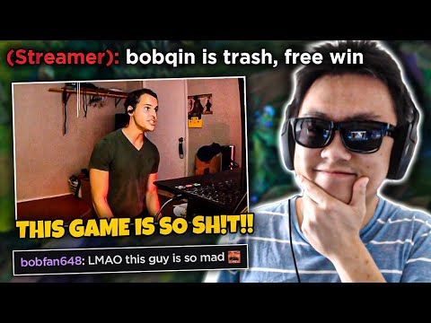 Cocky streamer underestimates me then completely loses his mind