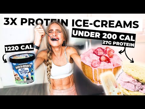 HIGH PROTEIN / LOW CAL ICE CREAM RECIPES *simple & delicious*