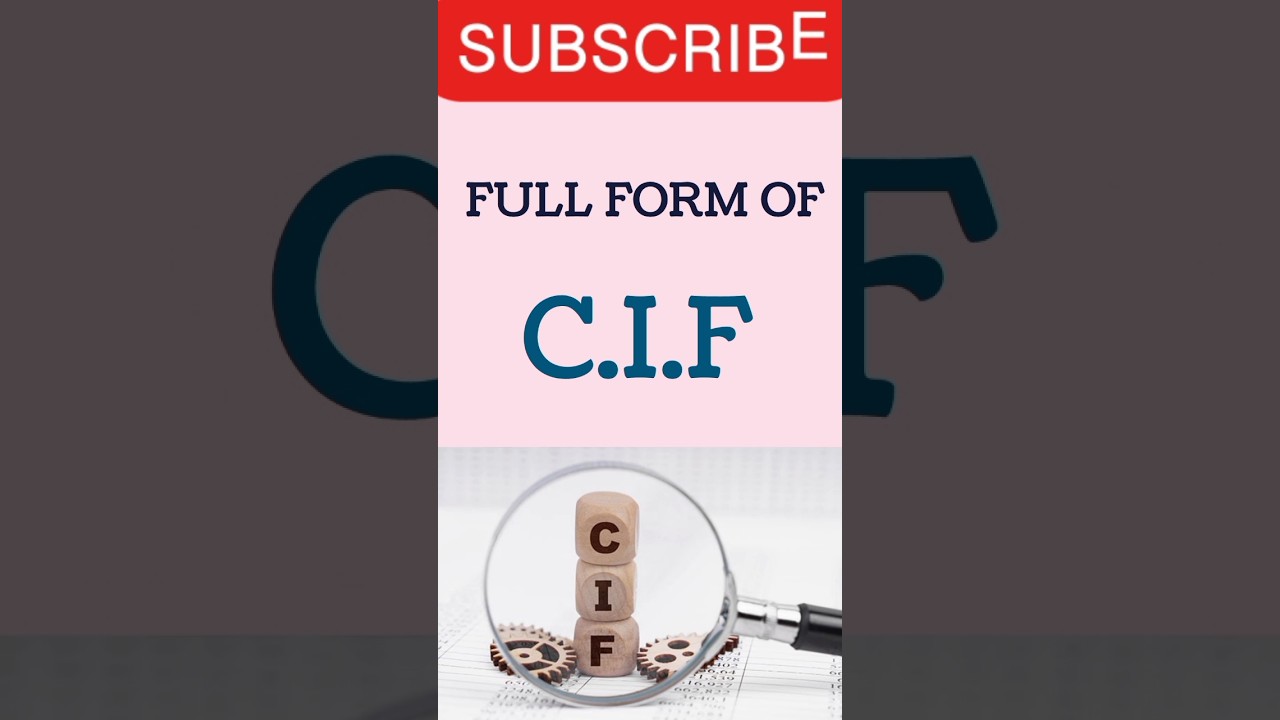 Full Form Of Cif #cif #fullform #viral #video #status #knowledge #education #shortvideo #trending