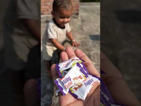 Milky cube toffee #shorts #trendingshorts #cutebaby