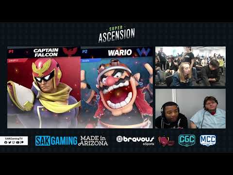 Super Ascension Ultimate Top 64 Losers Round 4 - Loaf (Wario) vs CRUP!!! (Falcon)