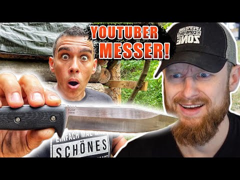 Wie gut ist ein YouTuber MESSER? - Mattin testet Messer von Survival Lilly | Fritz Meinecke