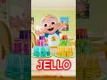Color Mixing FUN Learning JELLO Colors For Kids Shorts Cocomelon Jello