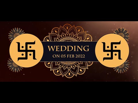 WEDDING INVITATION || 2022 NEW & LATEST II SAVE THE DATE WHATSAPP VIDEO