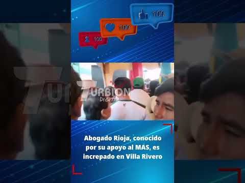Abogado Jhon Rioja, conocido por su apoyo al MAS, es increpado en Villa Rivero, #Cochabamba