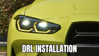 BMW G80 M3 YELLOW DRL INSTALL LASER LED