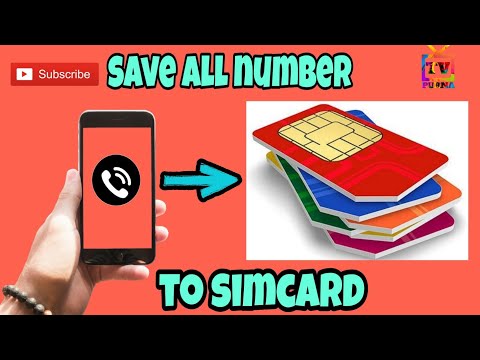 How to copy all devices contacts phone number to sim card easily
