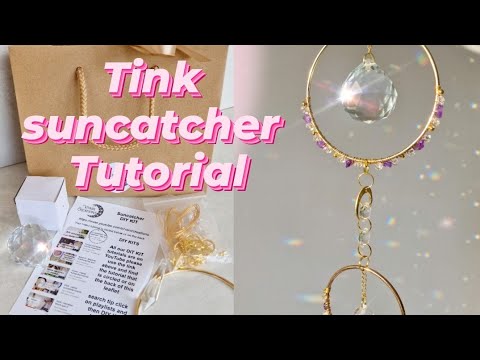 crystal suncatcher tutorial / how to make a crystal suncatcher / Tink DIY tutorial