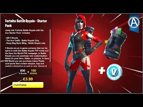 new ace skin starter pack in fortnite battle royale fortnite starter pack 3 - the new fortnite starter pack skin
