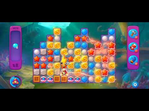 Fishdom Super Hard Level 3676 (with full seashell [Super Lightning] & timed bombs) @choraelmin