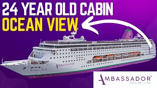 Ambassador Cruise Line Ambition Ocean View Cabin Tour & Review