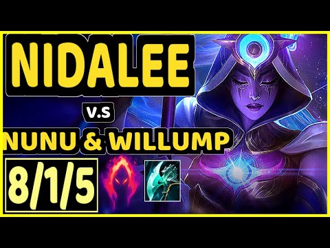 NIDALEE vs NUNU & WILLUMP - 8/1/5 KDA JUNGLE CHALLENGER GAMEPLAY - EUW