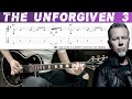 METALLICA THE UNFORGIVEN 3 Guitar Cover With TAB Lesson