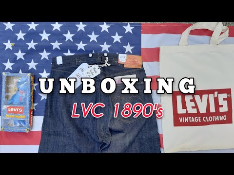 UNBOXING || LEVI'S VINTAGE CLOTHING 1890 - MADE IN USA