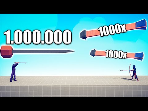 1.000.000 DAMAGE BLOWDART vs 1000x OVERPOWERED UNITS - TABS | Totally Accurate Battle Simulator 2024