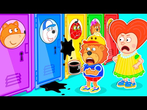 Aslan Yavrusu | Okul dolaplarını kirletmeyin | Çocuklar için çizgi film